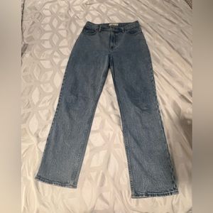 Abercrombie 90s straight ultra high rise curve love jeans